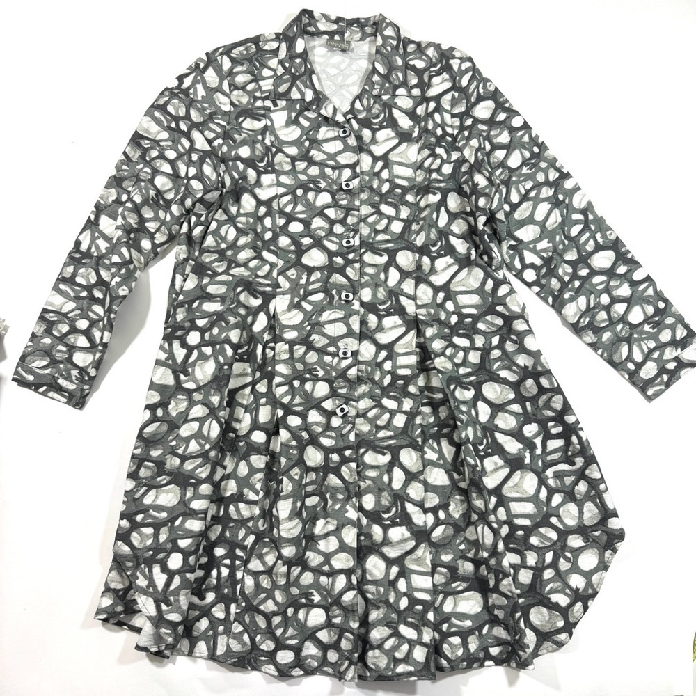 Niche Nilgun Derman Popover Half Button Dress Lagenlook